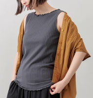 メロウネックの リブタンクトップ フォーユー価格　1,680円(税込)
