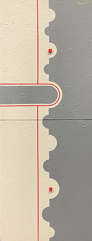 LANDSCAPE 2  318mm×820mm  F6×2   Acrylic, wood   2014