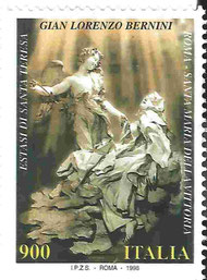 Bernini-Briefmarke: Ekstase Theresa von Avilas