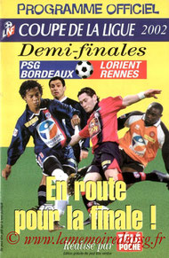 Programme LNF  PSG-Bordeaux  2001-02