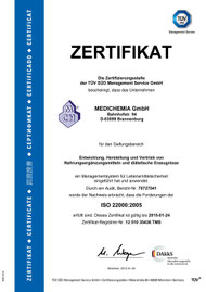 Medichemia - geprüfte Qualität der Nahrungsergänzung