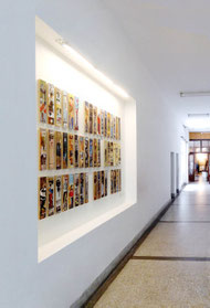 Šejma Fere, Toothbrushes, installation at Faculty of Forestry and Landscape Architecture, University of Belgrade 2016