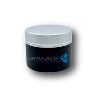 Pomadera de vidrio negra mate, frascos de vidrio para cremas