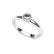 Solitaire diamant 0.25 ct or blanc