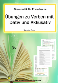 Grammatik für Erwachsene; vier Fälle Erwachsene, Lernmaterial für Erwachsene