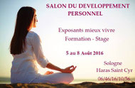 Salon du Développement Personnel à La Ferté Saint Cyr  - Agenda du Bien-être Touraine et Val de Loire  Via Energetica