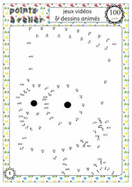 fiche à imprimer : points à relier de 1 à 100 pour travailler la suite numérique portrait de dessin animé. Idéal pour GS et CP.
