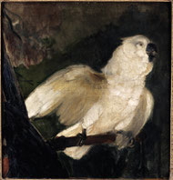 Édouard Manet, Deux perroquets, huile sur toile, collection musée des beaux-arts de Brest.