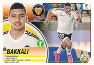 CROMO DE FÚTBOL - ESPAÑA - CAMPEONATO NACIONAL DE LIGA - 2.016/2.017 (EDICIONES ESTE - PANINI) BAKKALI - VALENCIA C.F. - Nº 16 (NUEVO) 0,25€.