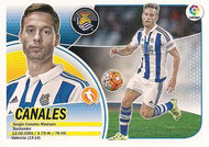 CROMO DE FÚTBOL - ESPAÑA - CAMPEONATO NACIONAL DE LIGA - 2.016/2.017 (EDICIONES ESTE - PANINI) CANALES - REAL SOCIEDAD - Nº 12 (NUEVO) 0,25€.