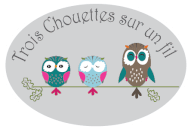 Logo de Trois Chouettes sur un fil