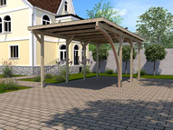 Bogenpfosten Carport Foto