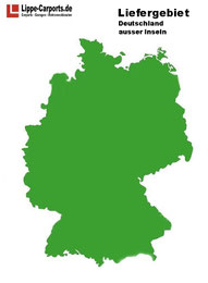 Liefergebiet VL Haustürvordächer