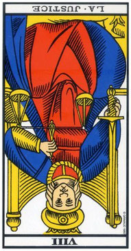 justice tarot de marseille
