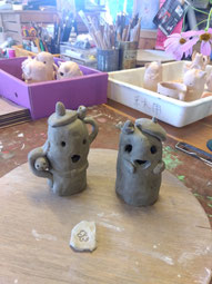 右側が生徒さん作品。