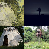 Figures de passage, installation, performances et photographies, Génos et Loudenvielle, septembre 2026