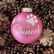 Hundehort Rudel-Treff - Personalisierte Weihnachtskugeln mit Hundename