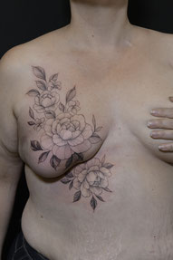 Sœurs d’Encre tatoueuses Rose Tattoo tatouage cancer du sein 38