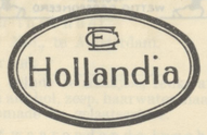 Eckert 'Hollandia' hallmark, #27954 registered with the Dutch authorities in 1911 [10]. 