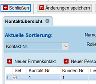 Kontakt löschen durch speichern bestätigen