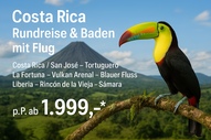 Costa Rica Rundreise und Baden inklusive Flug 12-Tage ab 1.999 Euro