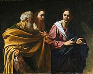 ペトロとアンデレの召命　カラバッチョ　1603～1606年　wikipedia（EN）より