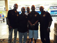 Left to Right: Clarence Caldwell, Osborne Gunthorpe, Greg Johnson, Kenny Davis, Otis Tompkins