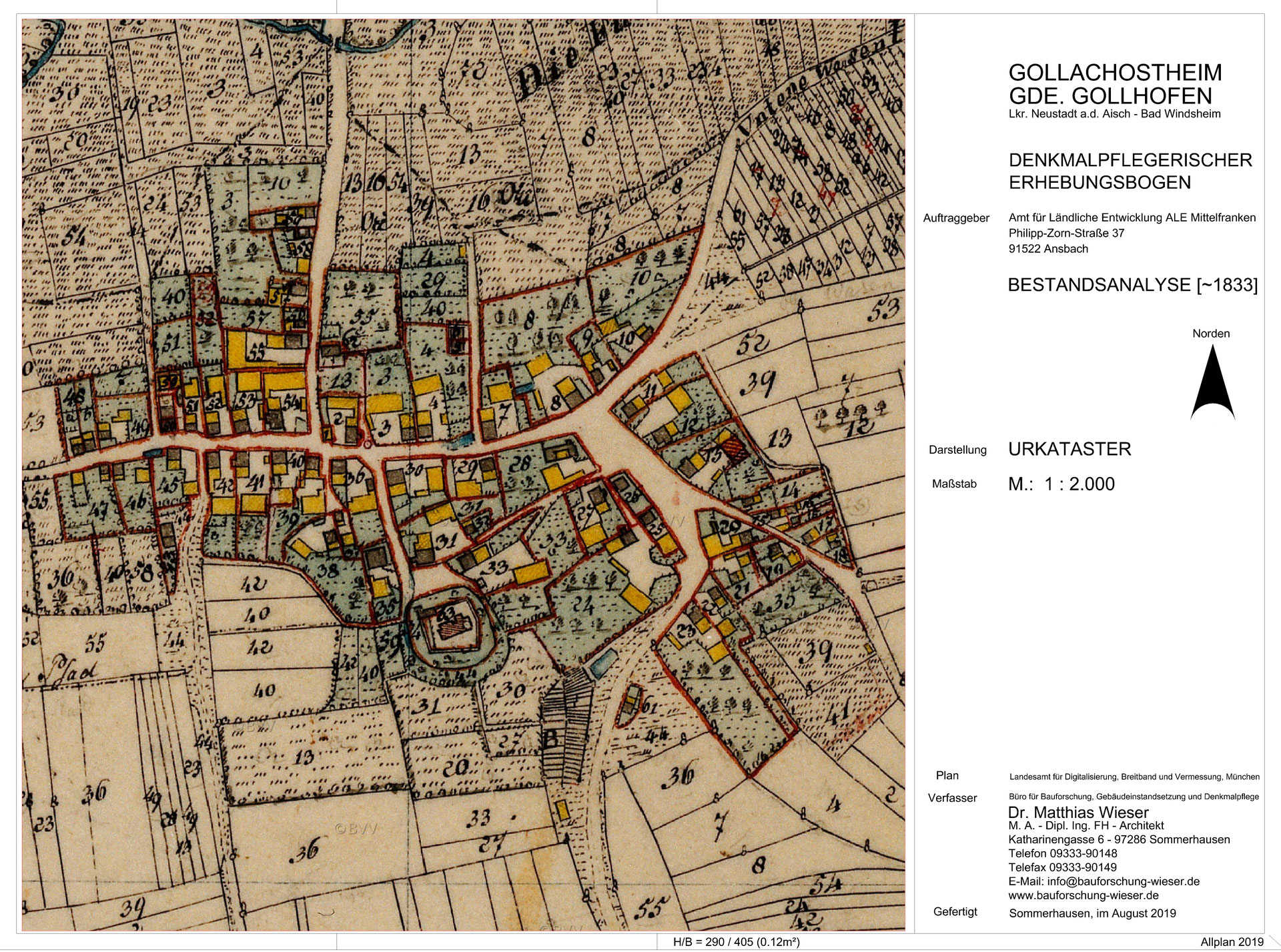 Karte des Fördergebiets DE Gollachostheim Gemeinde Gollhofen