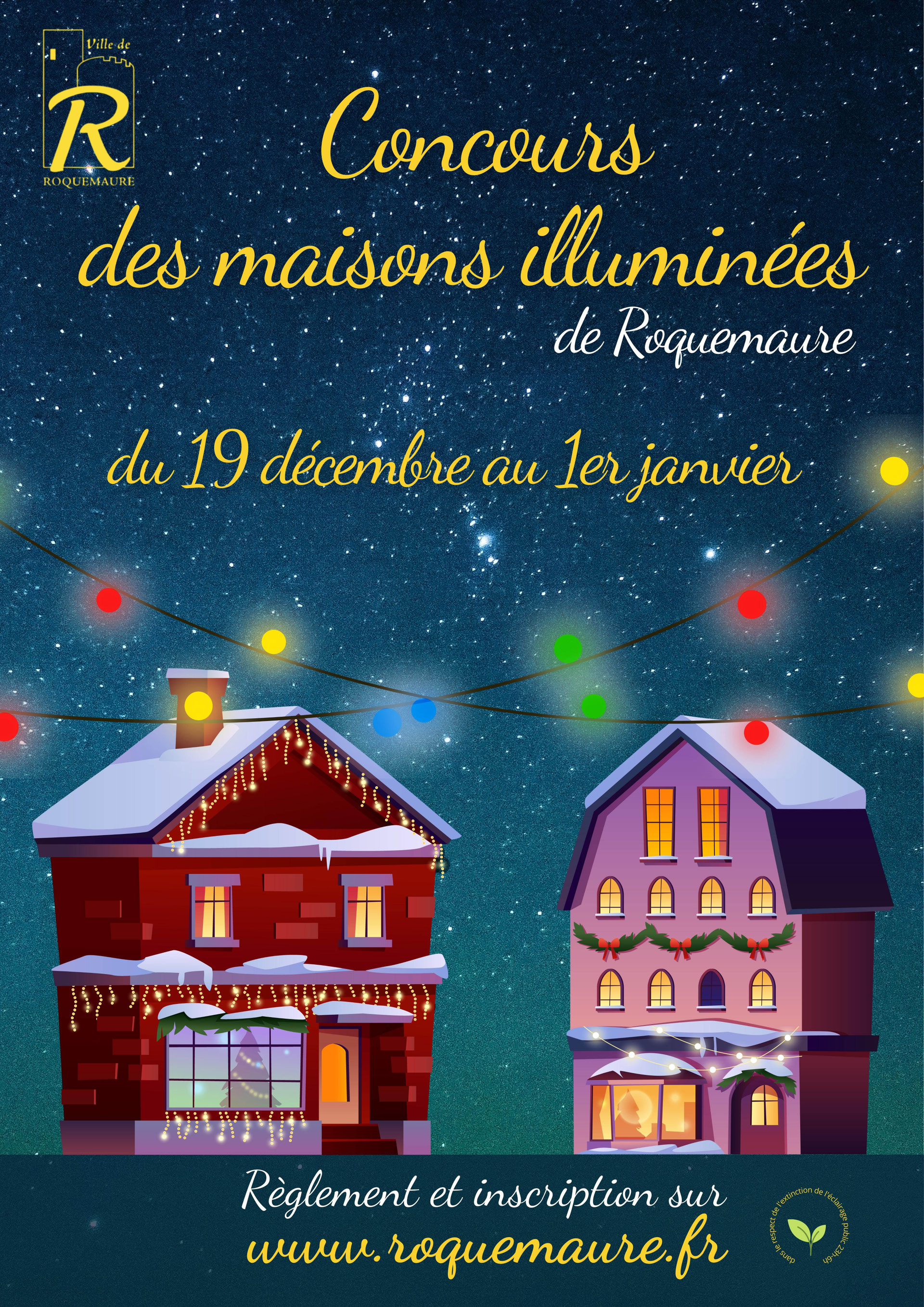 Concours des maisons illuminées à Roquemaure Site de la Ville de