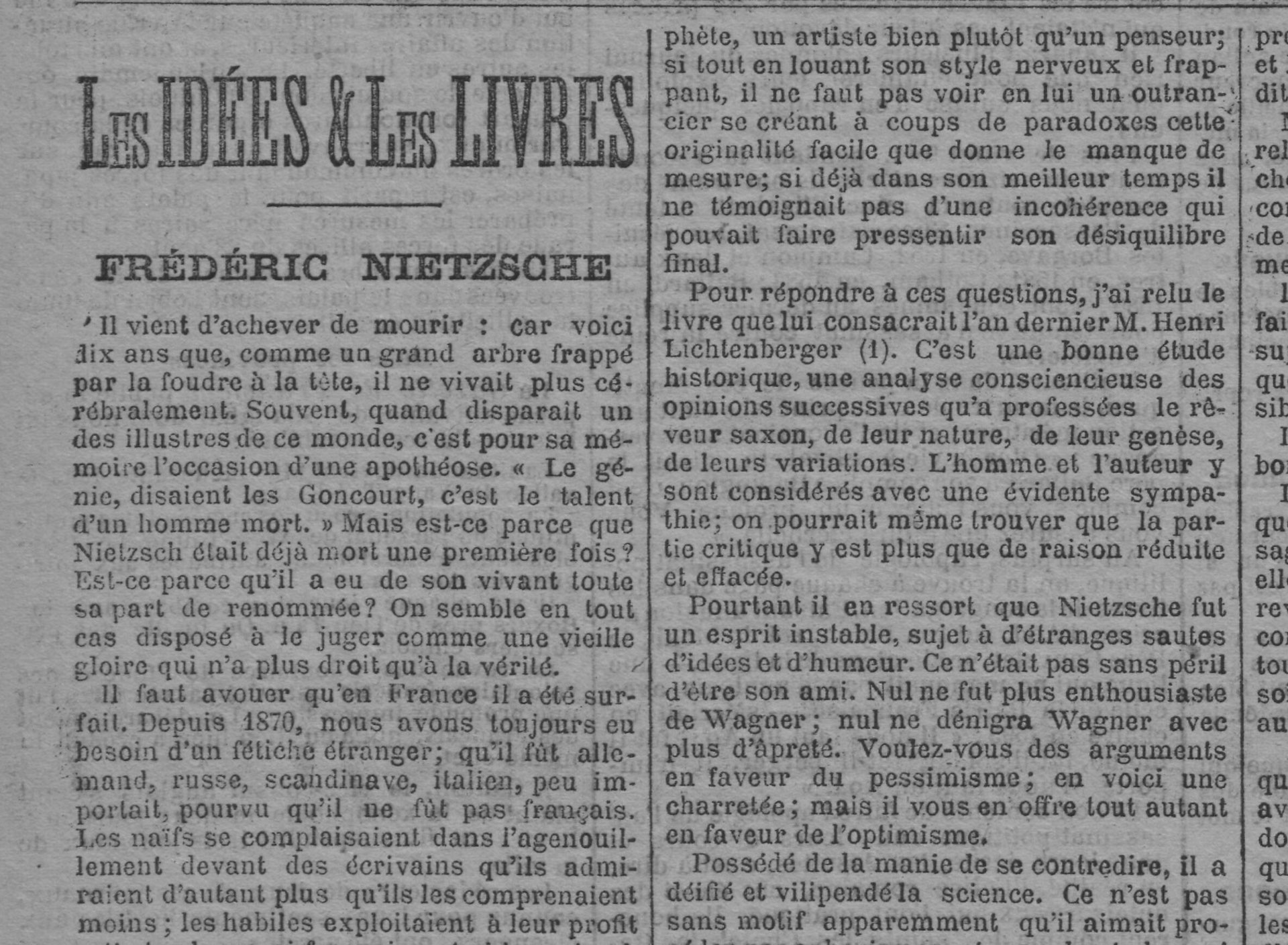 Renard (18471930) LE NIETZSCHE FRANCAIS