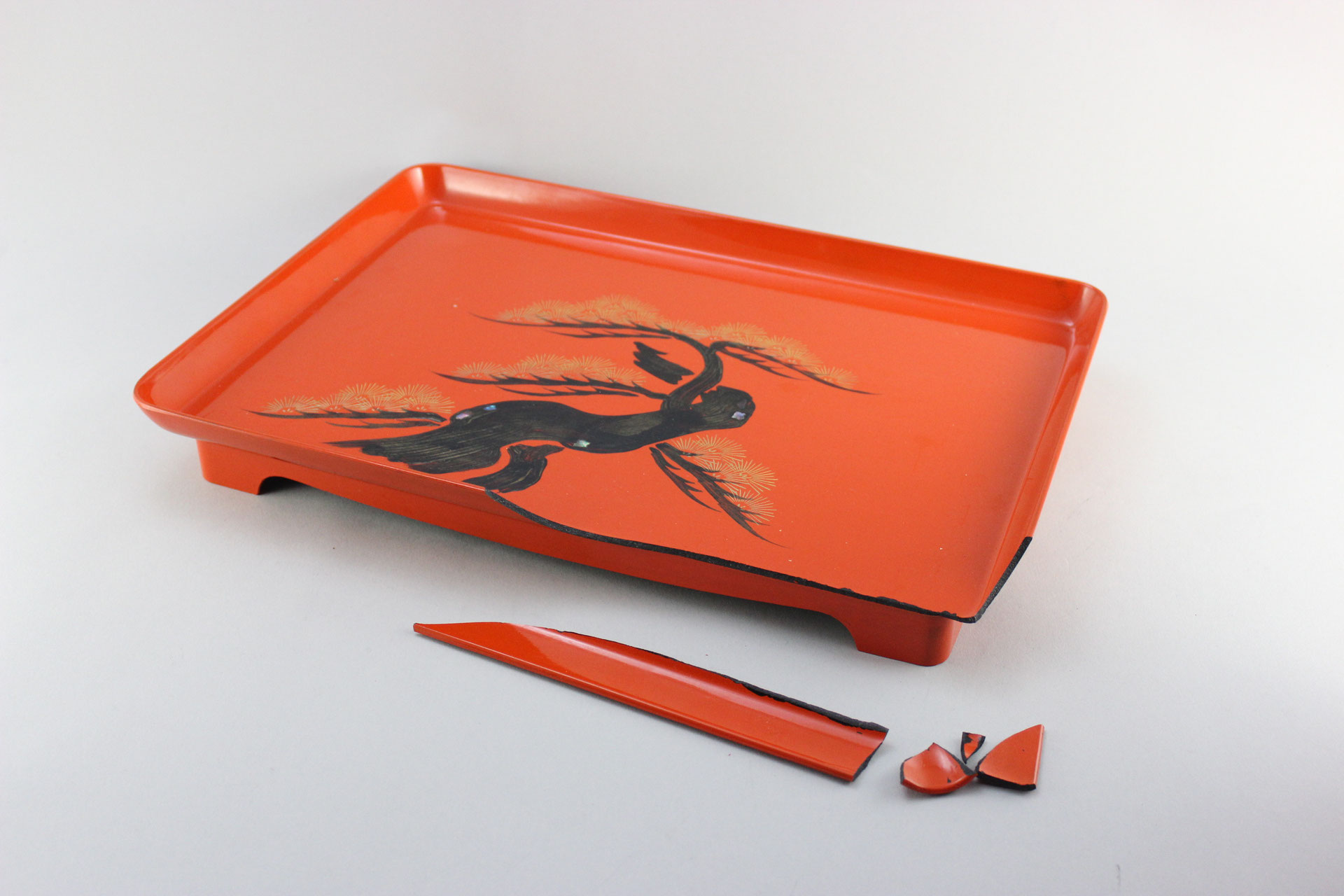 樹脂重箱・屠蘇器台の修理 - 漆器修理 ヒロセ