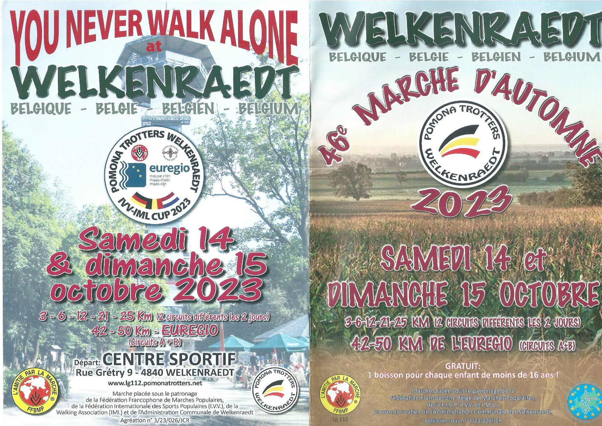 Welkenraedt, 15 octobre 2023. Les Trotteux su'l Roc