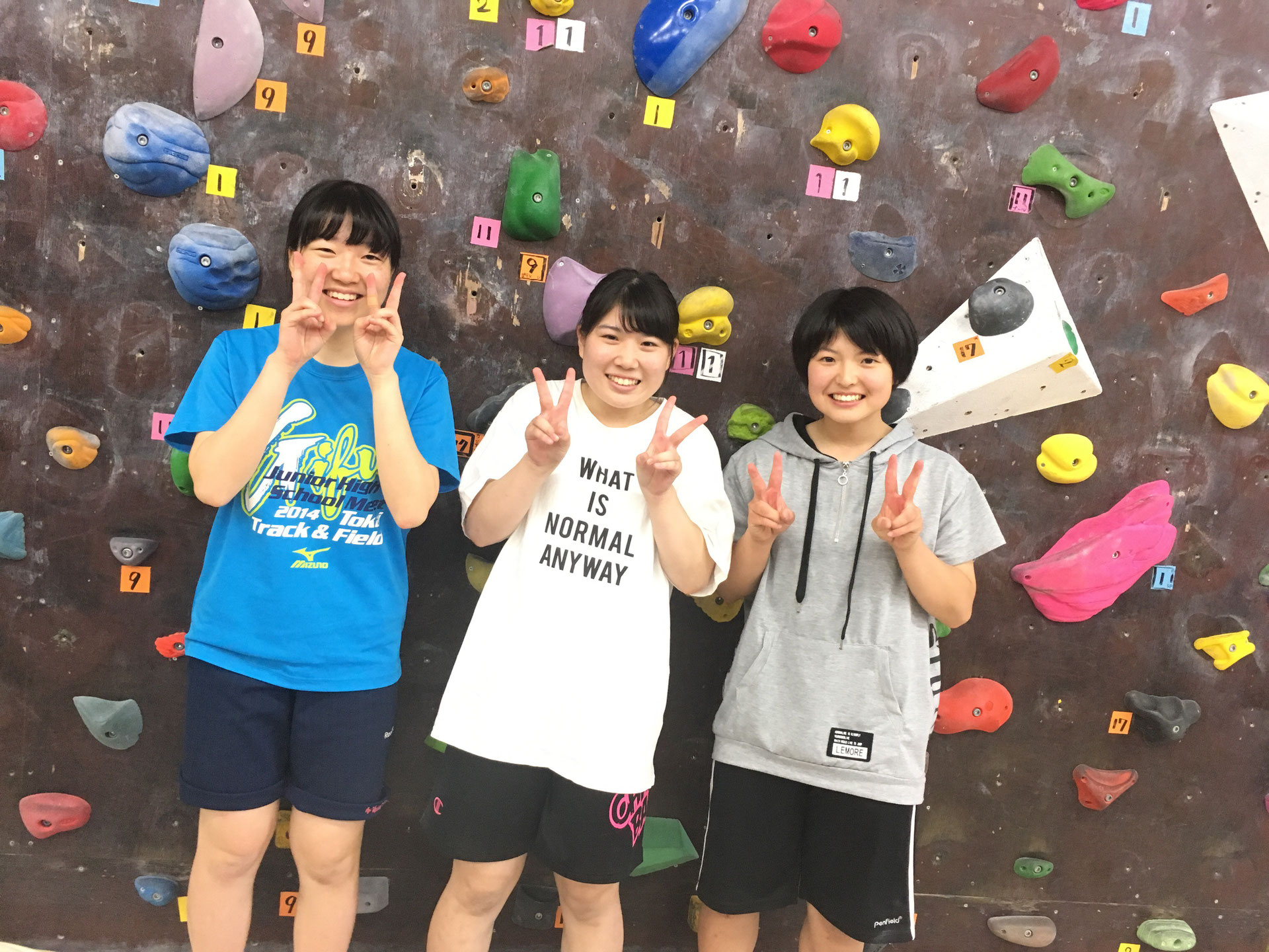大垣店 元気なjkの初ボルダリング クライミングジムbubu