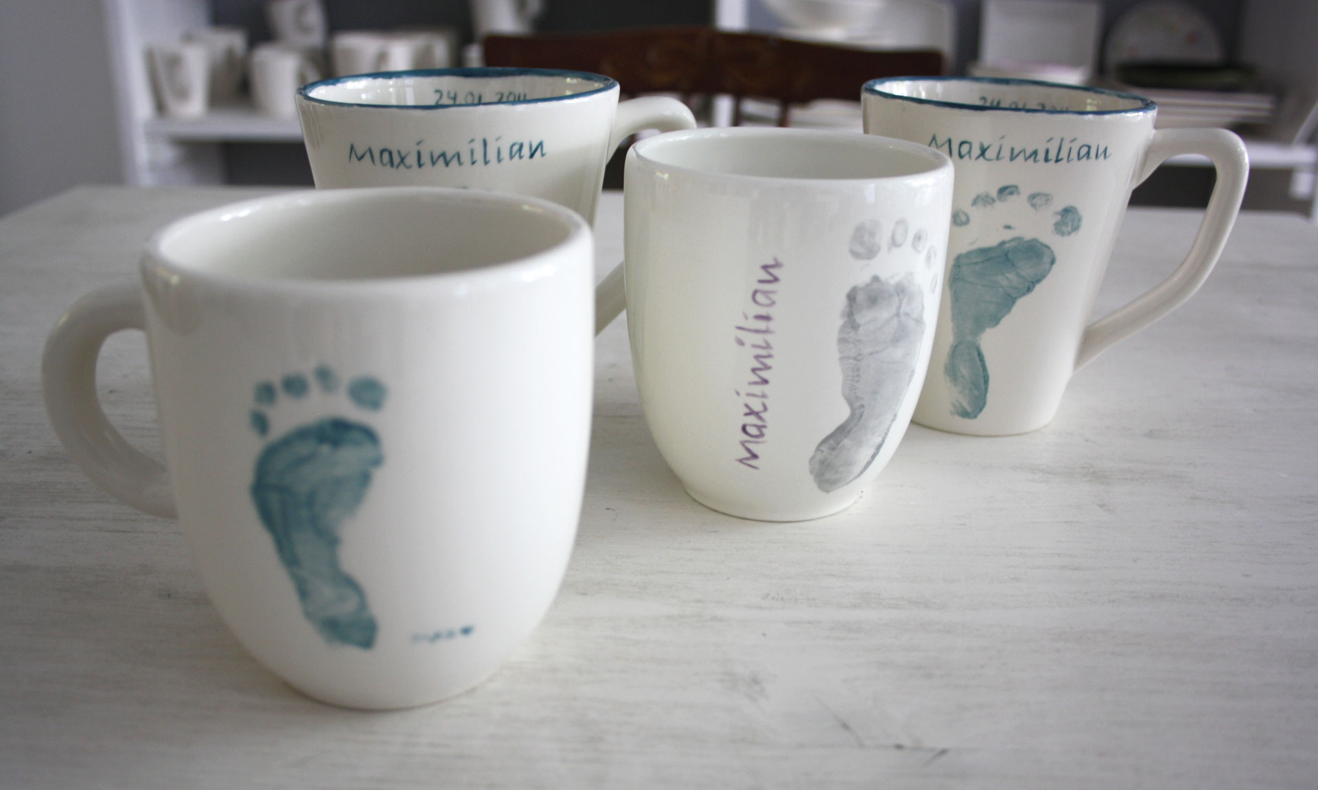 Geschenktipp Babyfußabdruck Keramik vom Porzellanfräulein