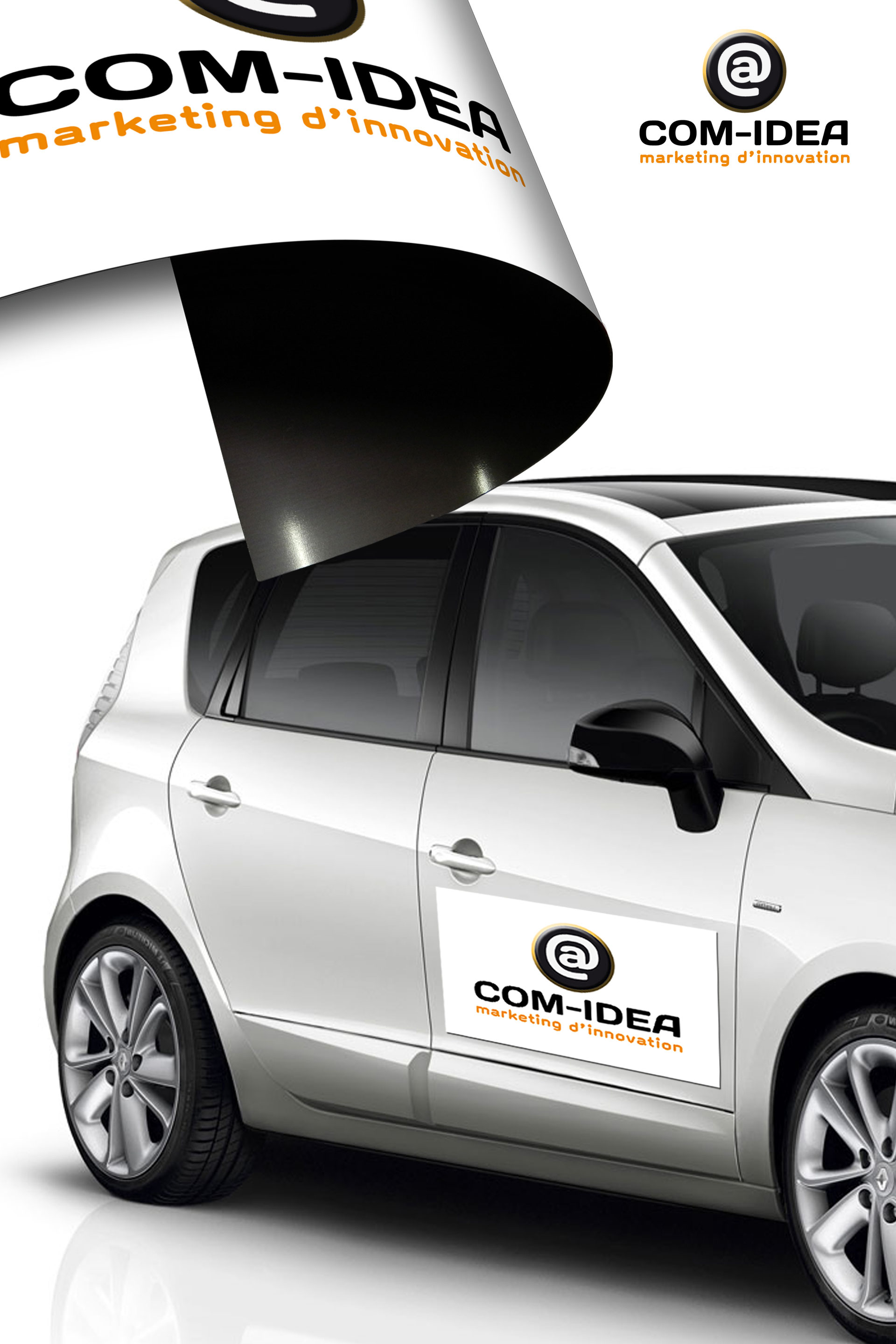 Lot De 2 Panneaux Magnétiques Personnalisés Pour Voiture – 61 X 30,5 Cm, épaisseur 30 Mm Avec Coins Arrondis (métal