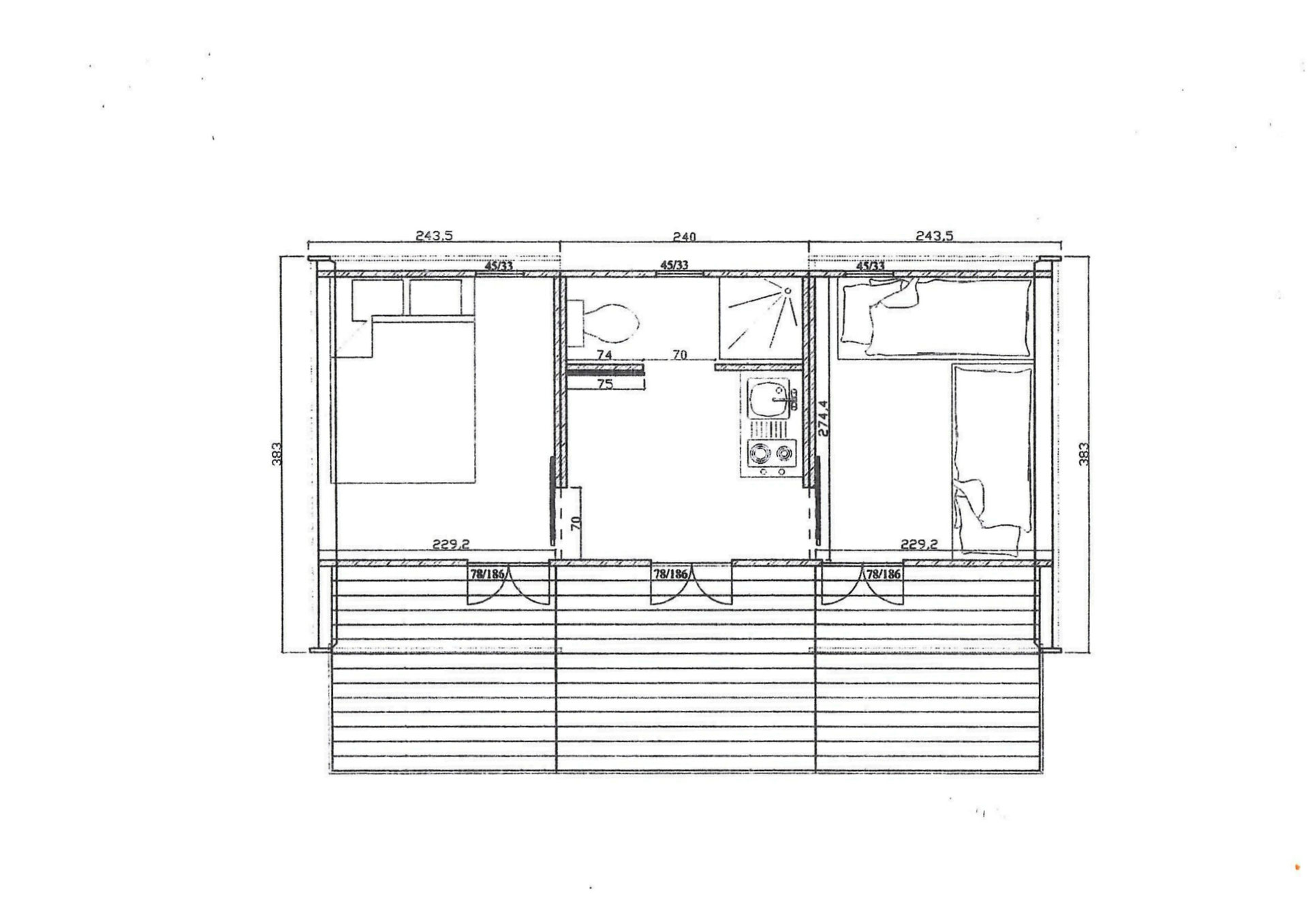 Des bungalows en bois originaux - Mobil home en bois au design moderne