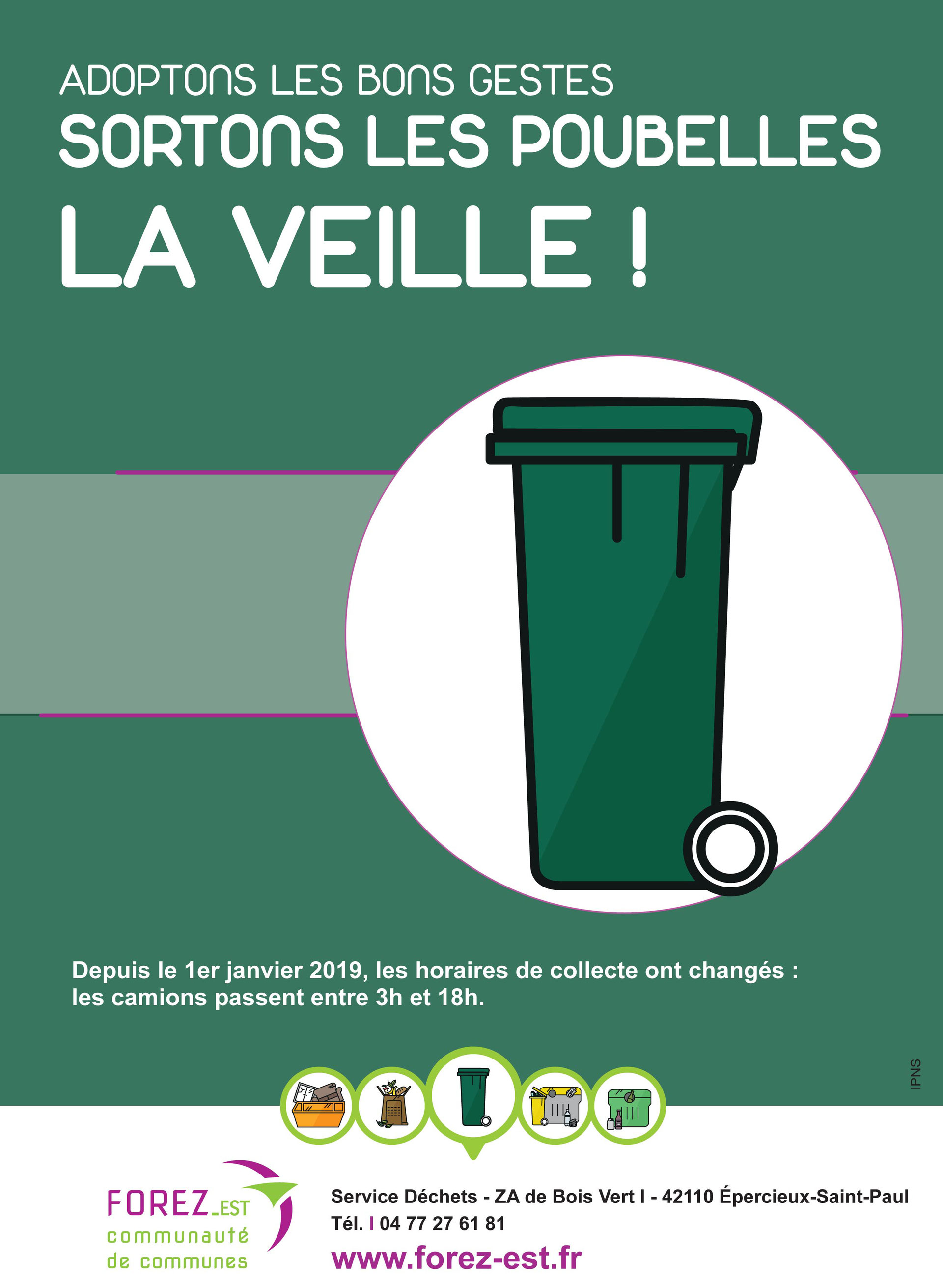 Loire Forez Ordures Menageres Calendrier 2022