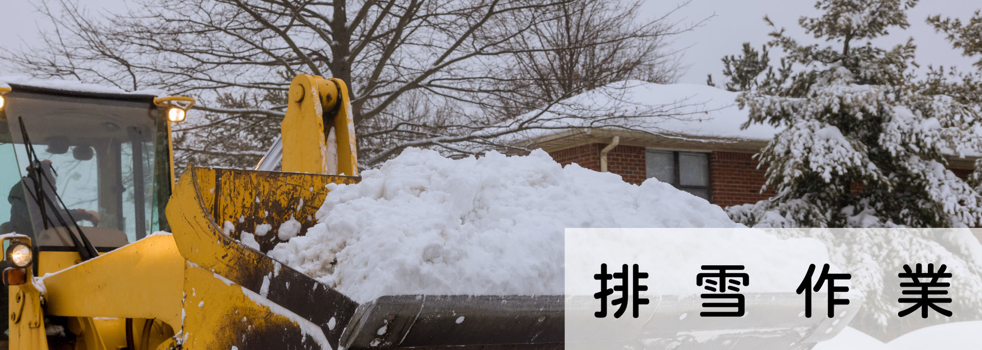 除排雪シーズン契約