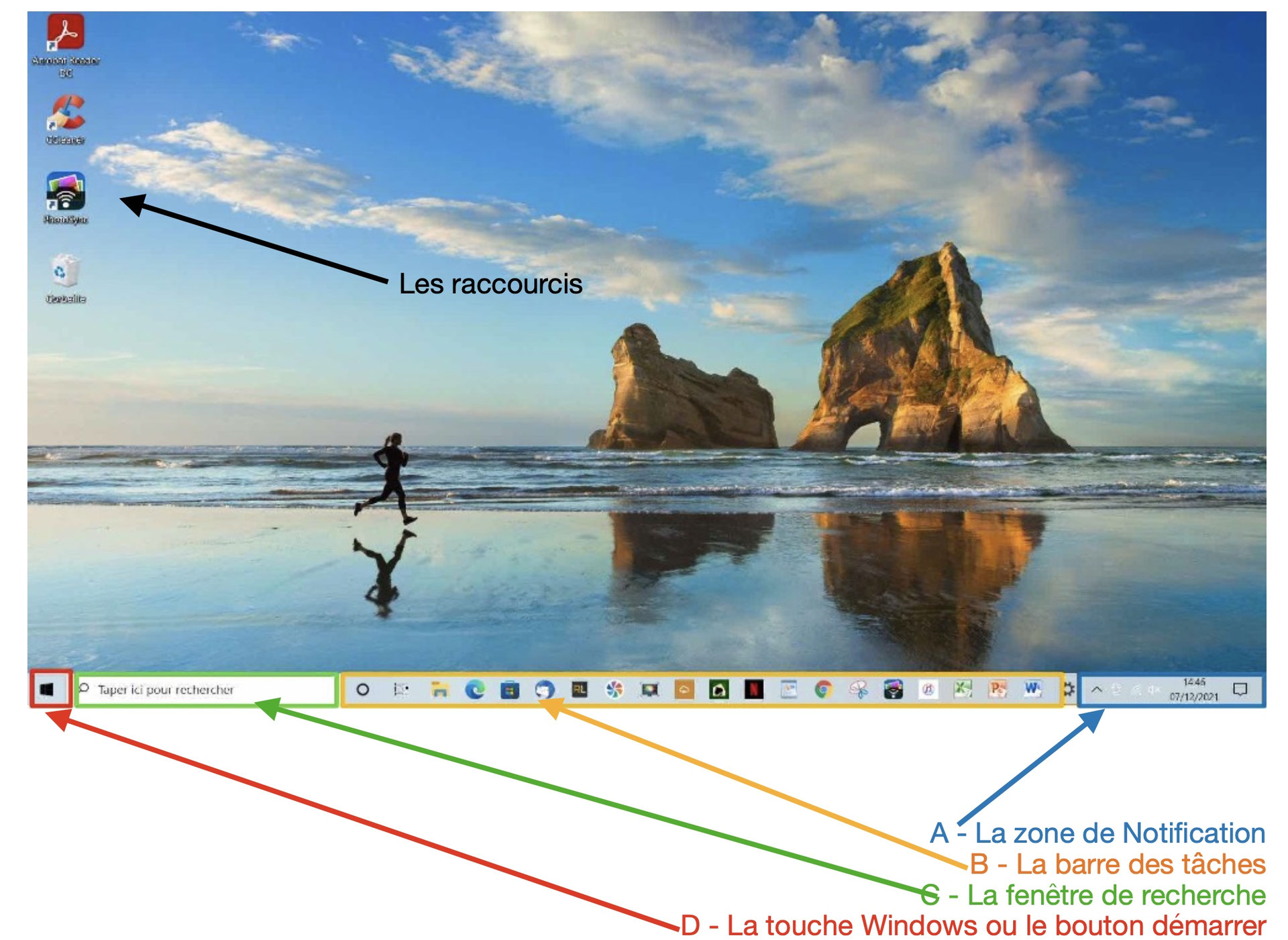 Le bureau Windows 10 ORDIMER