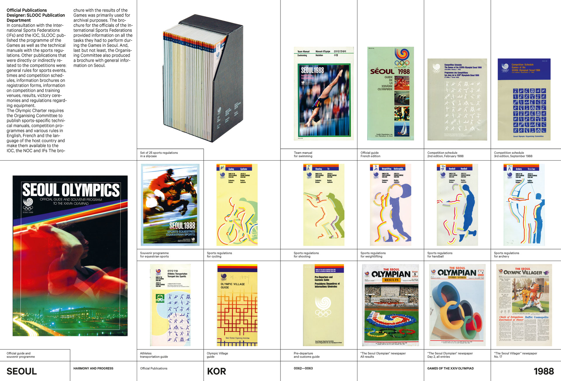 Seoul 1988 – Official Publications - theolympicdesign Seoul 1988 – Official Publications - theolympicdesign