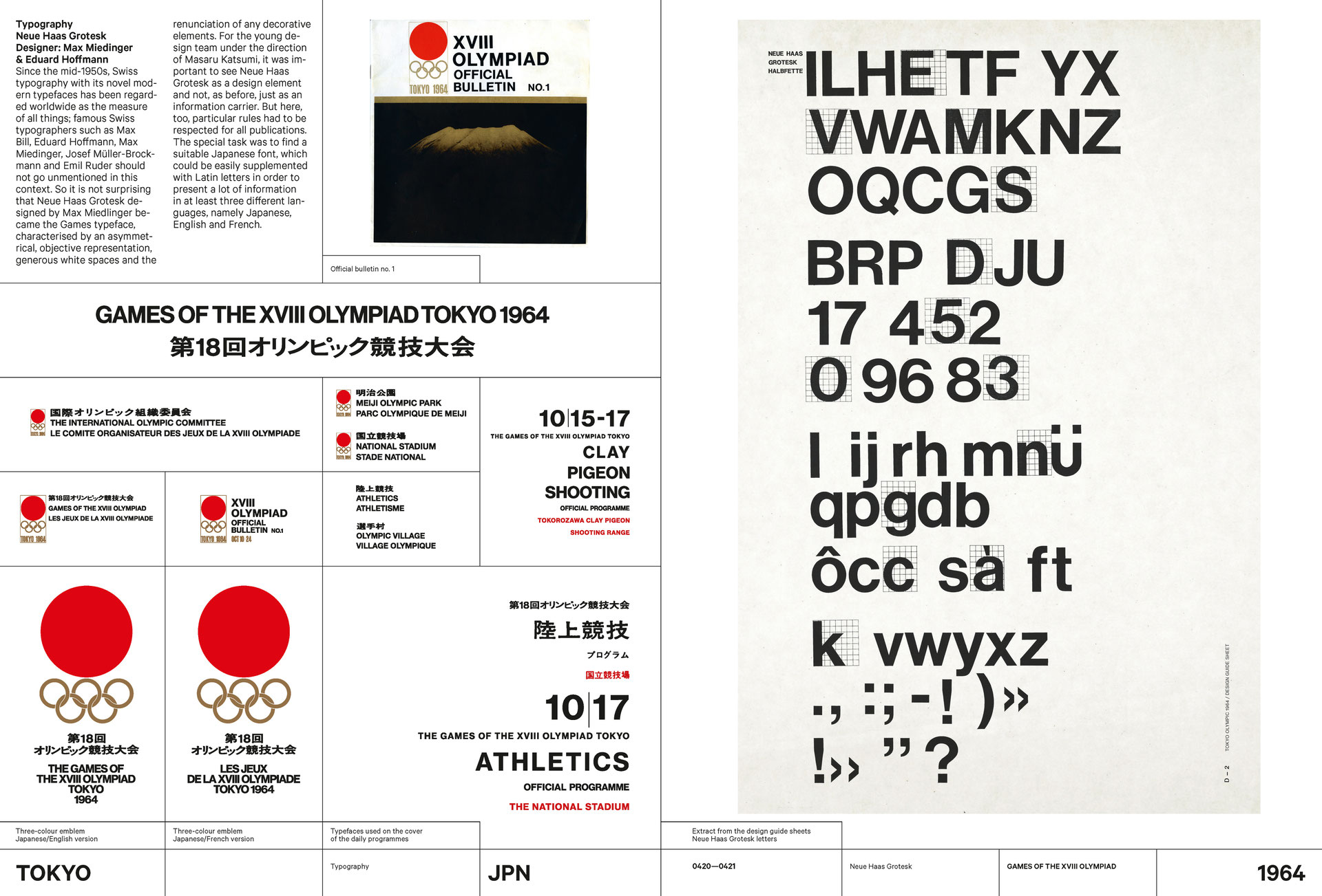 Tokyo 1964 – Typeface - theolympicdesign – Olympic Design