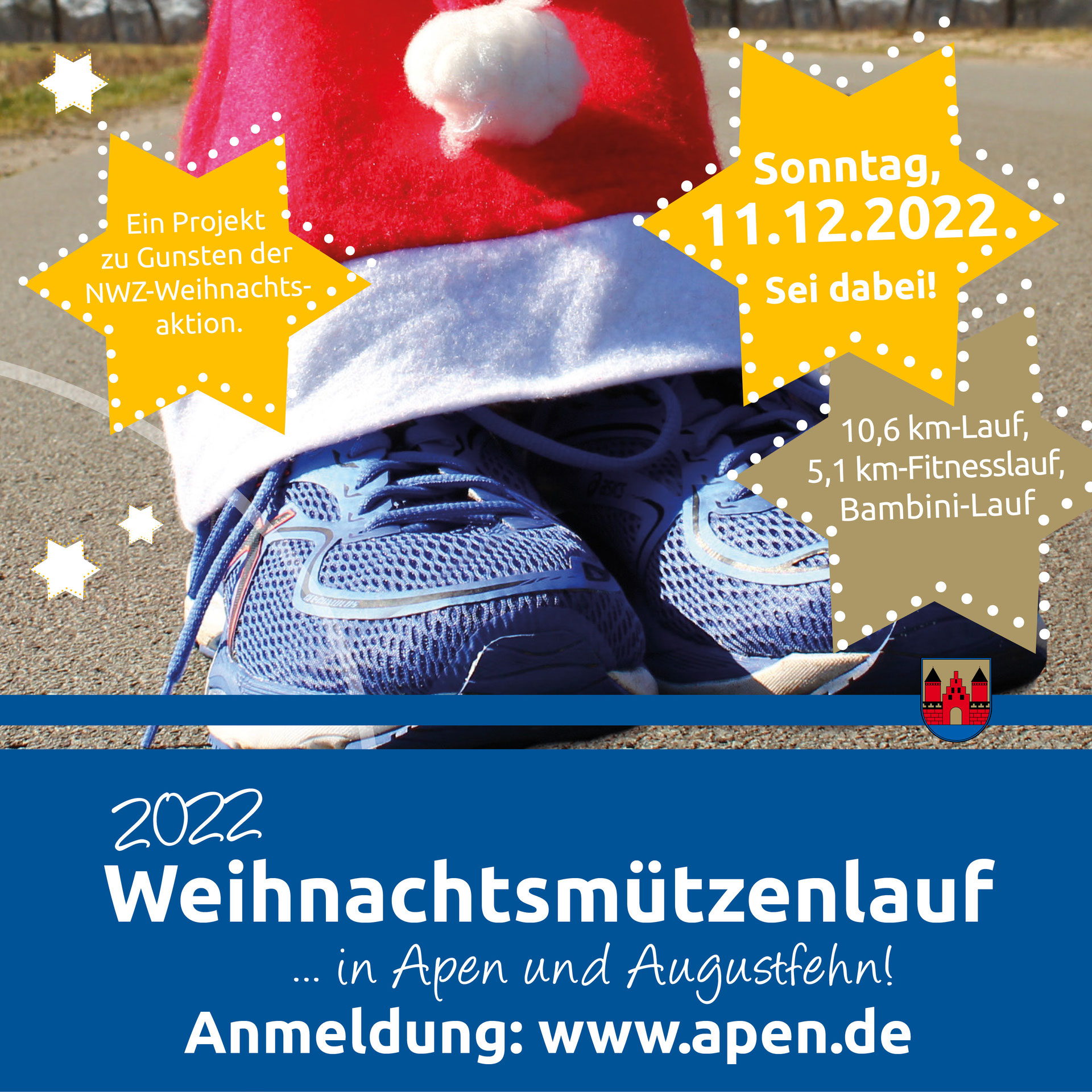 Ja ist denn heut schon Weihnachten? Weihnachtsmützenlauf in Apen