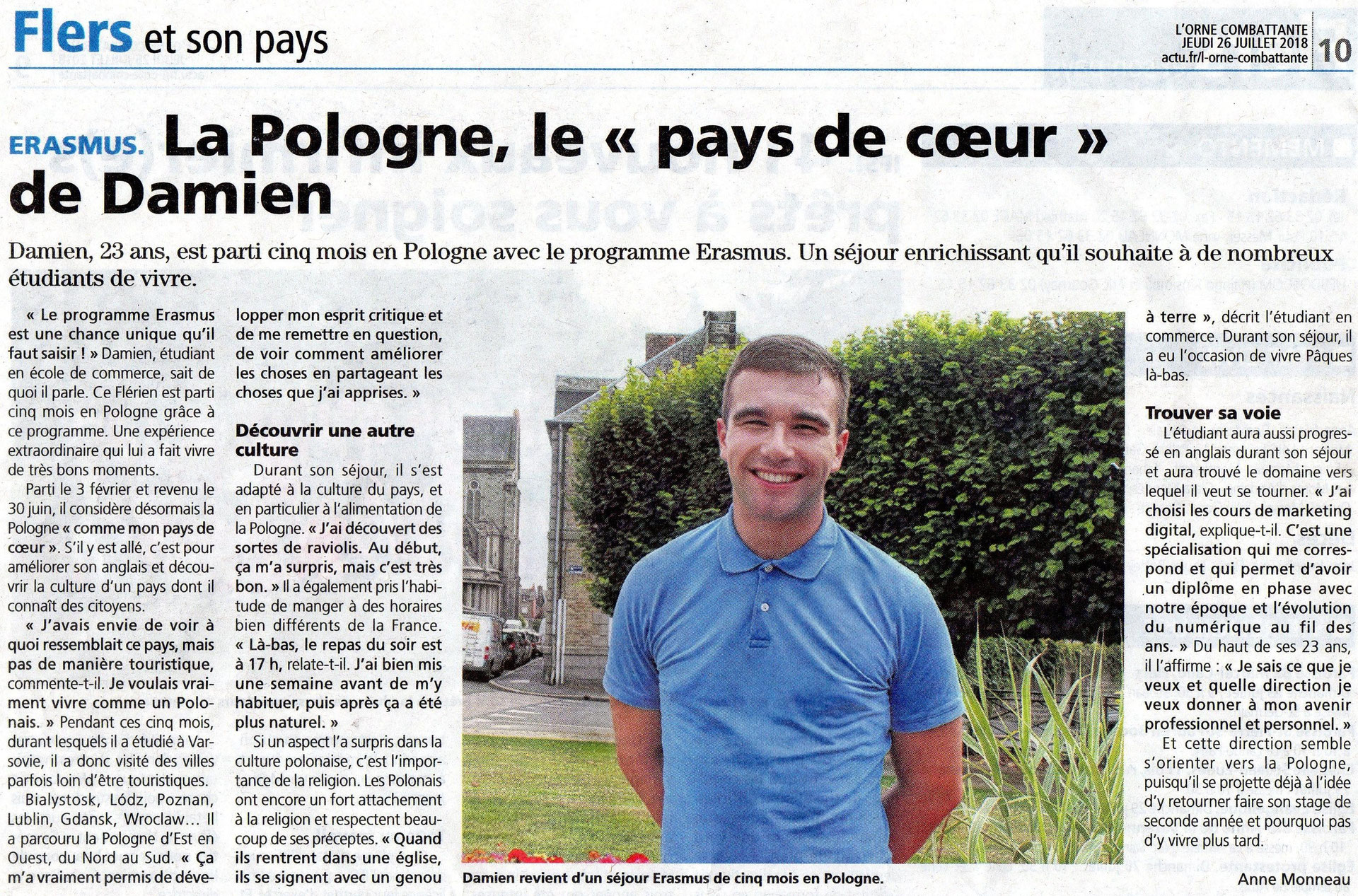 Un ancien étudiant à la une ! CPGE Eco et Commerciale d'Hérouville