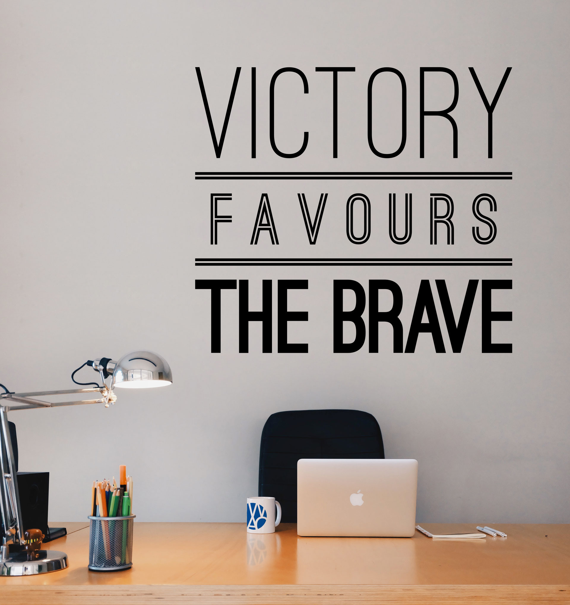 write a motivational speech on victory favours the brave