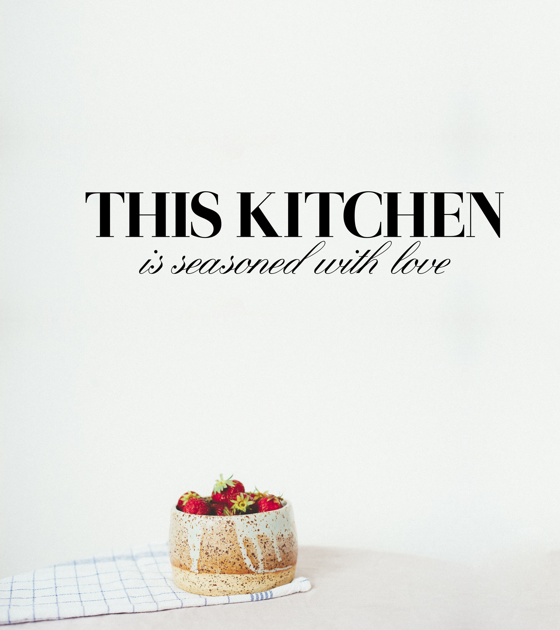 This Kitchen is seasoned with love Vinyl Sticker Wall Art Company