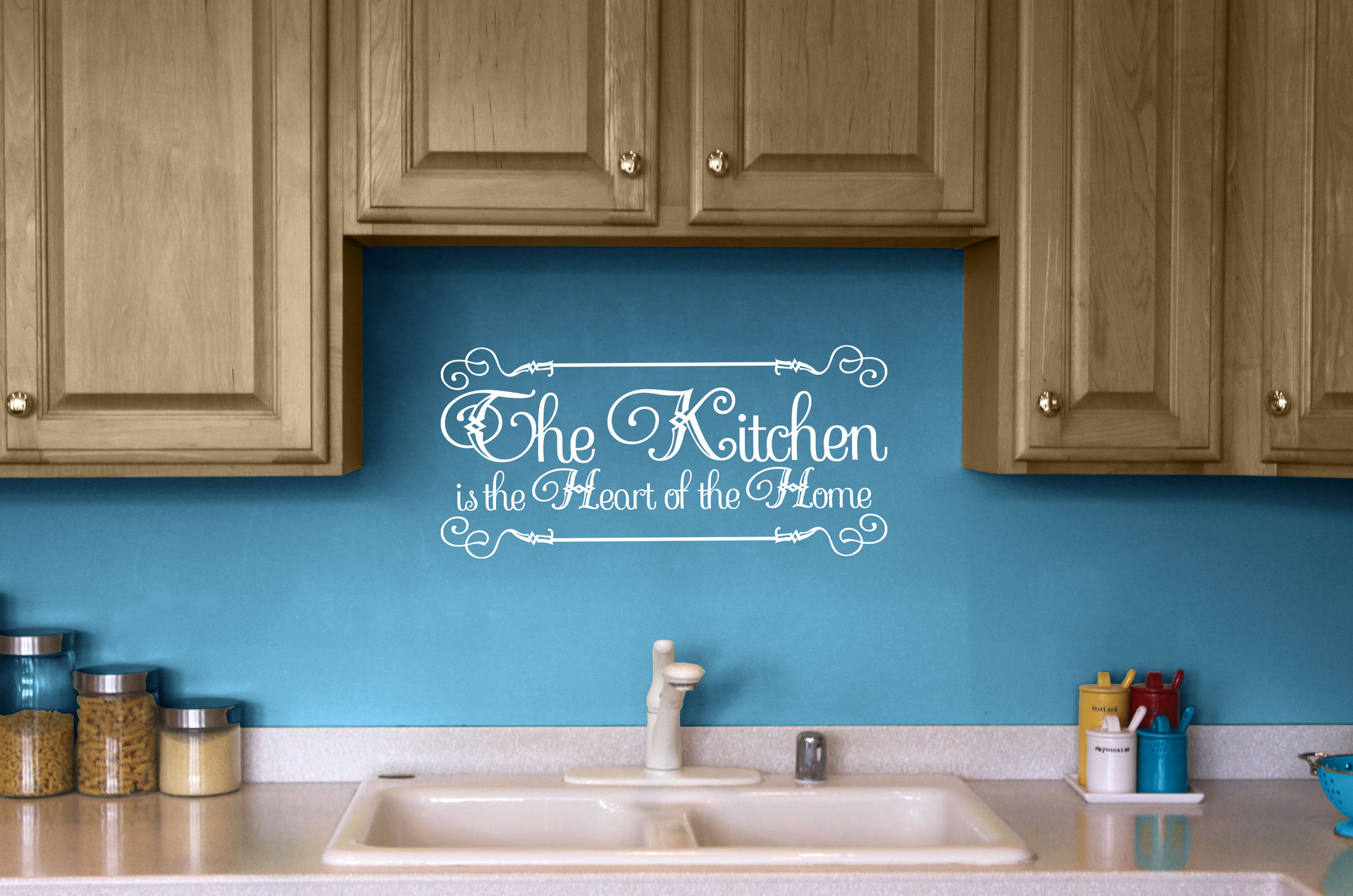 The Kitchen Is Heart Of Home Vinyl Sticker