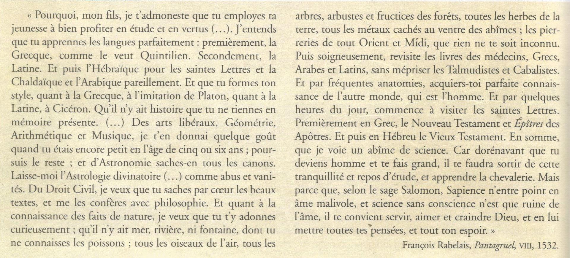 Humanisme et Renaissance - Dissertation - nenous