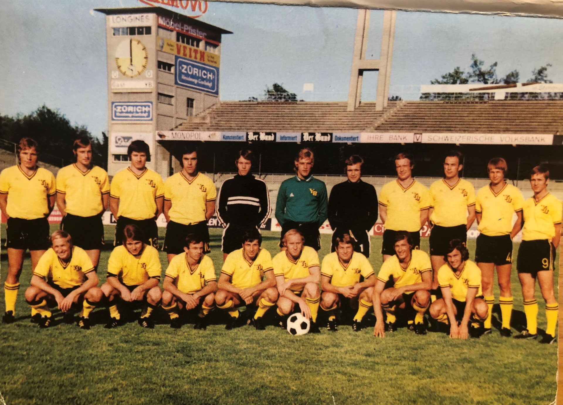 Saison 1970/71 YBAutogrammkarten