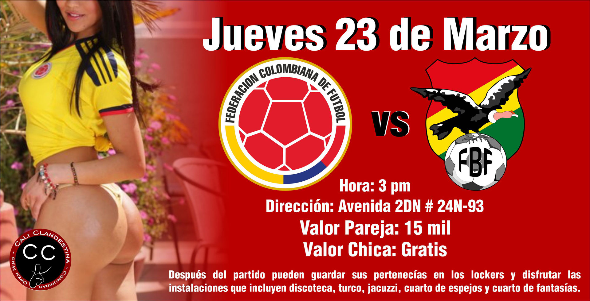 Partido Colombia vs Bolivia Página web de caliclandestina