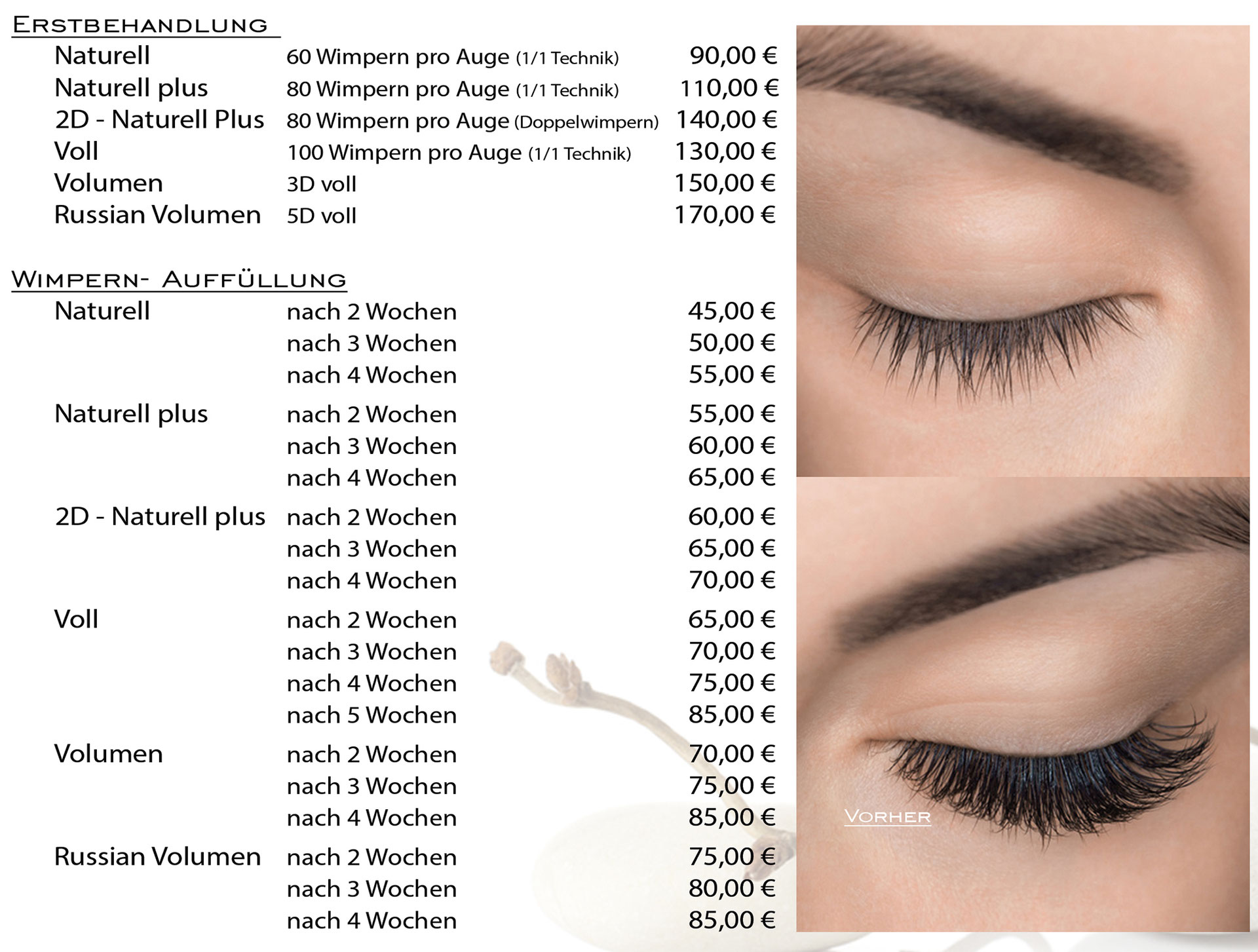 Wimpernverdichtung - Viktoria Schrder Beauty & Tattoo Studio Herford